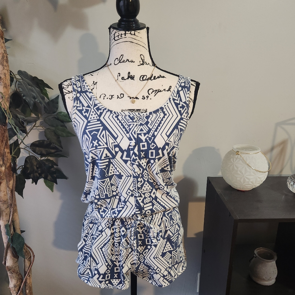 Geometric Patterned Romper